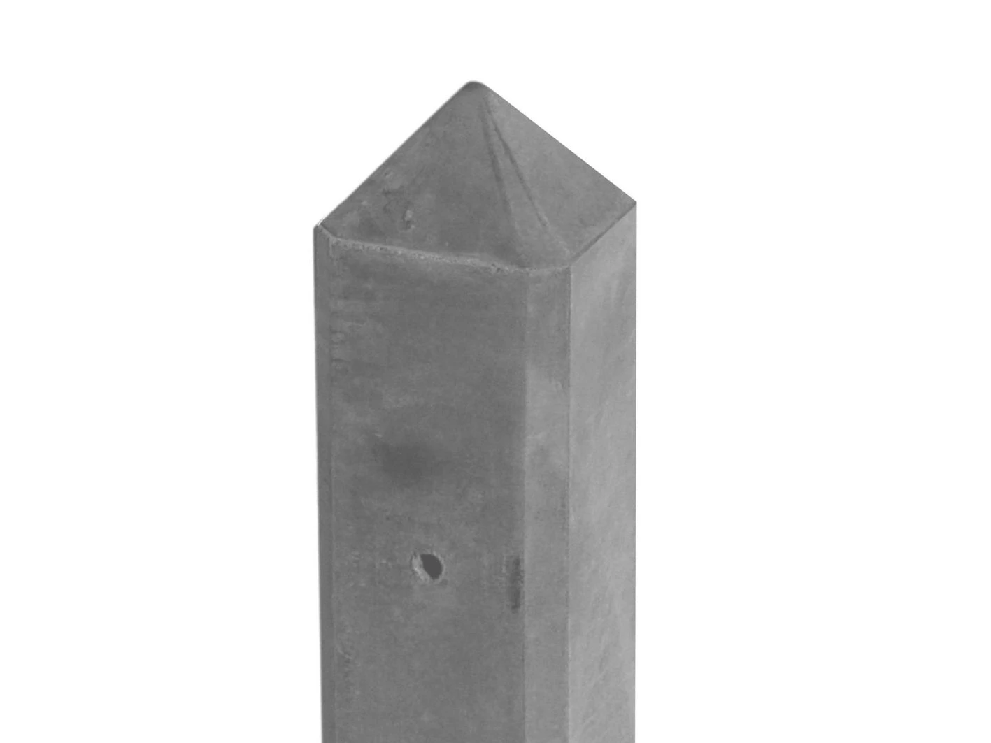 Beton Tussenpaal Glad 10 x 10 cm (100 x 100 mm) met Diamantkop Grijs - Lengte 280 cm - Afbeelding 1